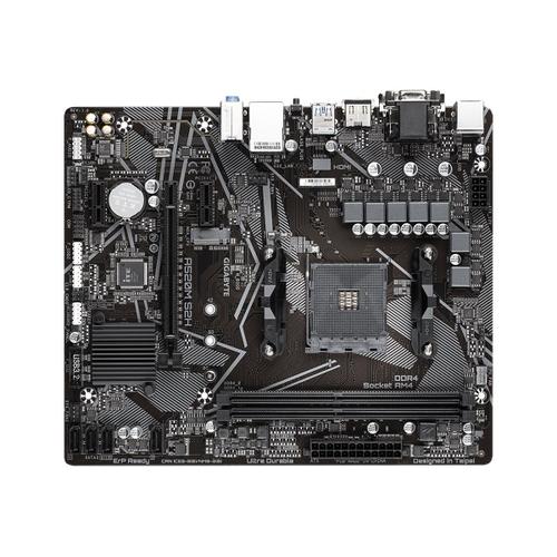 Gigabyte A520M S2H - 1.0 - carte-mère - micro ATX - Socket AM4 - AMD A520 Chipset - USB 3.2 Gen 1 - Gigabit LAN - carte graphique embarquée (unité centrale requise) - audio HD (8 canaux)