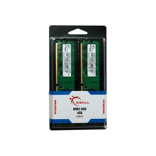 G.Skill NT Series - DDR2 - kit - 4 Go: 2 x 2 Go - DIMM 240 broches - 800 MHz / PC2-6400 - CL5 - 1.8 V - mémoire sans tampon - non ECC