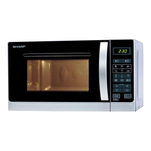 Sharp R-642(IN)W - Four micro-ondes grill - 20 litres - 800 Watt - argent