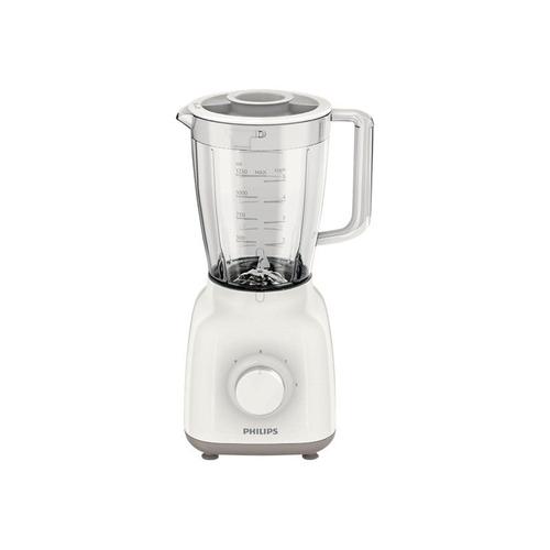 Philips Daily Collection HR2100 - Bol mixeur blender - 1.5 litres - 400 Watt - beige/blanc