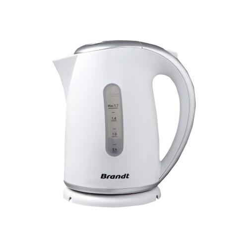 Brandt BO1705S - Bouilloire - 1.7 litres - 2.2 kWatt - blanc/argent