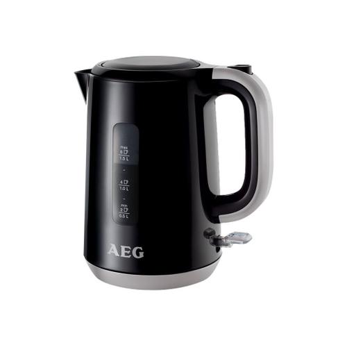 AEG PerfectMorning EWA 3700 - Bouilloire - 1.5 litres - 3 kWatt - noir / argent