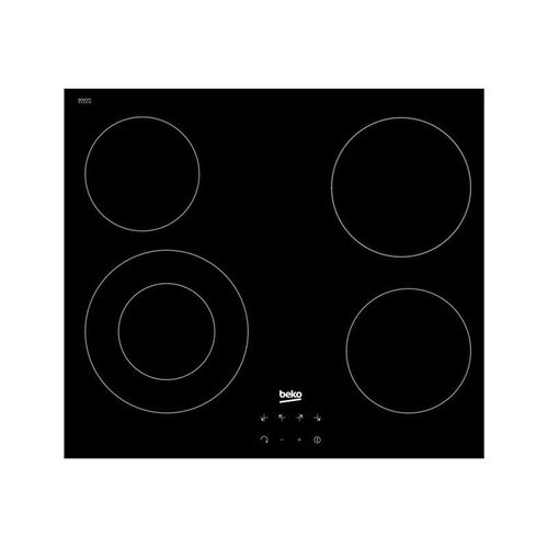 Beko HIC 64402 E - Vitrocéramique - 4 plaques de cuisson - Niche - largeur : 56 cm - profondeur : 49 cm - noir - sans cadre
