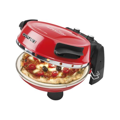 G3 Ferrari G10032 Pizzeria Snack Napoletana - Four à pizza - 1.2 kWatt - rouge/noir