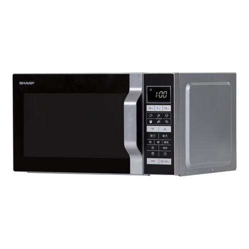 Sharp R-860S - Four micro-ondes combiné - grill - pose libre - 25 litres - 900 Watt - argent