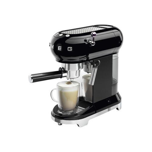 Smeg 50's Style ECF01BLEU - Machine à café avec buse vapeur "Cappuccino" - 15 bar - noir