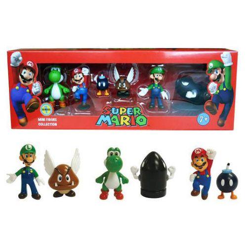Nintendo Super Mario Mini Figure Series 1 PVC 6 Figurines Coffret Collector