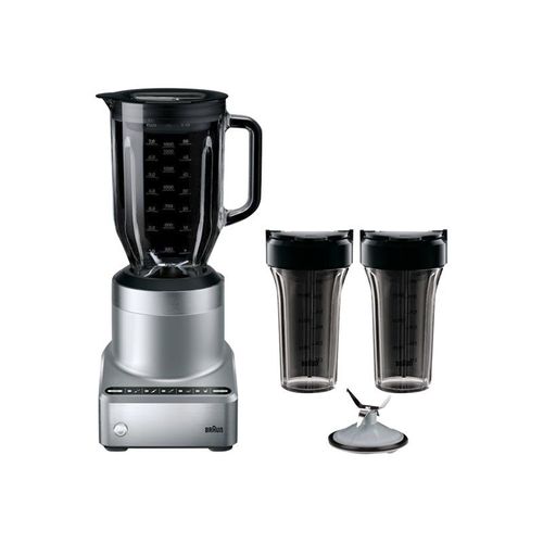 Braun PowerBlend JB7192 - Bol mixeur blender - 1.6 litres - 1 kWatt - acier inoxydable