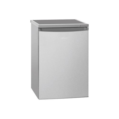 Réfrigérateur avec petit congélateur 120L inox Bomann KS 2184.1 inox