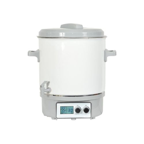 Kitchen Chef LF-280108-A2 - Stérilisateur/cuiseur - 27.5 litres - 1.8 kWatt - blanc émail/gris