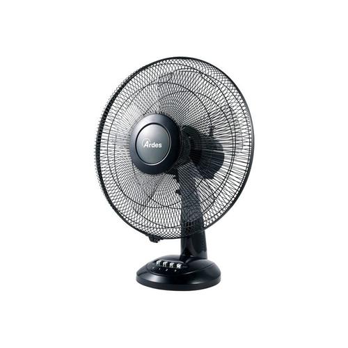 Ardes Style AR5S41 - Ventilateur - plateau de table - 40 cm - Noir avec des touches chromées