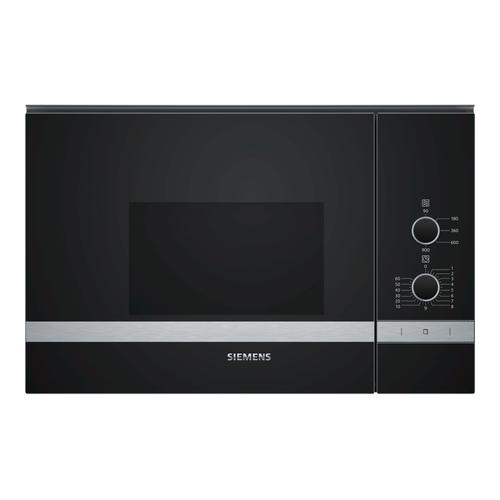 Siemens iQ300 BF550LMR0 - Four micro-ondes monofonction - intégrable - 25 litres - 900 Watt - acier inoxydable