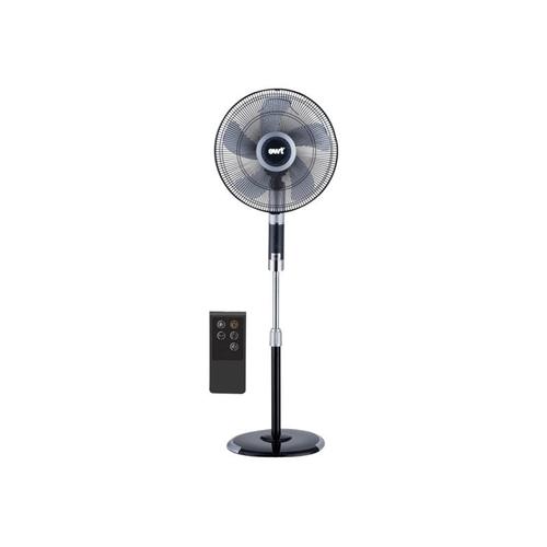 EWT INFINITY - Ventilateur - sur peid - 45 cm - noir brillant/argent