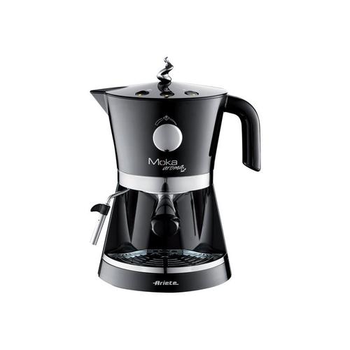 Ariete Moka Aroma Espresso 1337 - Machine à café avec buse vapeur "Cappuccino" - noir