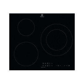 Electrolux LIT60336CK - Table de cuisson à induction - 3 plaques de cuisson - Niche - largeur : 56 cm - profondeur : 49 cm - noir - avec bord droit