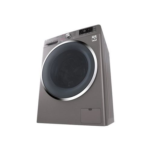 Machine à laver hublot LG F94J72STST - WiFi - largeur : 60 cm - profondeur : 56 cm - hauteur : 85 cm - 59 litres - 9 kg - 1400 tours/min - argent pierre