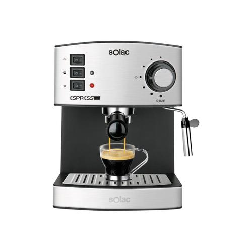 Solac CE4480 Espresso - Machine à café avec buse vapeur "Cappuccino" - 19 bar