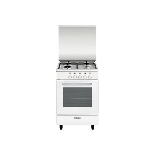 Glem Alpha GA551GWH Cuisinière Blanc/inox