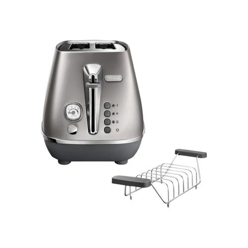 De'Longhi Distinta Flair CTI 2103.S - Grille-pain - 2 tranche - 2 Emplacements - argent