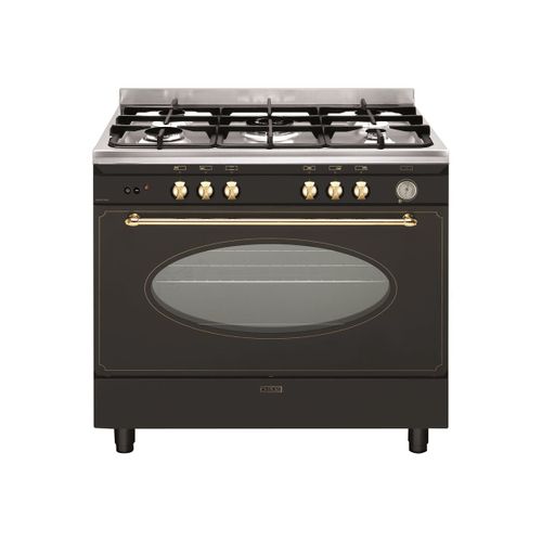 Glem GU960CMR2 Cuisinière Noir/inox