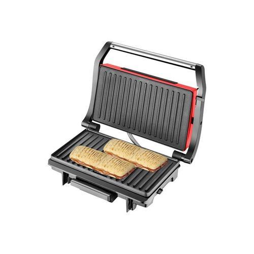 Techwood TGD-015 - Machine à panini/grill - 1.5 kWatt - rouge