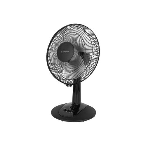 Thomson THVEL 530E - Ventilateur - table - 30 cm - matt black & glossy