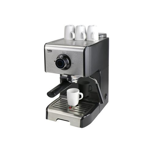 Beko CEP5152B - Machine à café avec buse vapeur "Cappuccino" - 15 bar - noir/inox