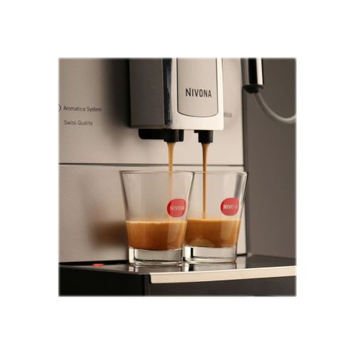 NIVONA Cafe Romatica 5 Series NICR 520 - Machine à café automatique avec mousseur à lait - 15 bar - noir mat/chrome