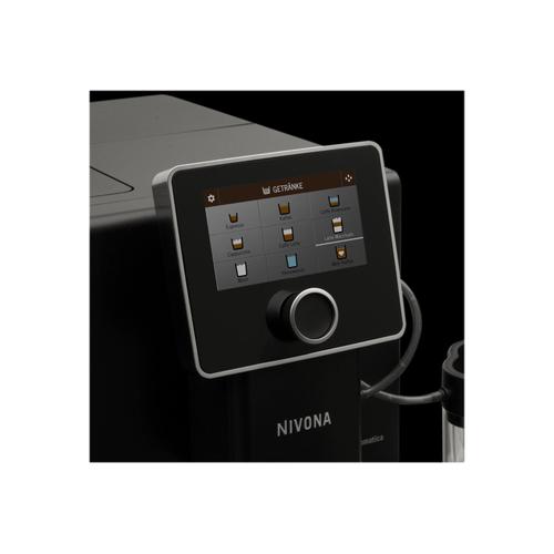 NIVONA Cafe Romatica 9 Series NICR 960 - Machine à café automatique avec buse vapeur "Cappuccino" - 15 bar - noir mat/chrome