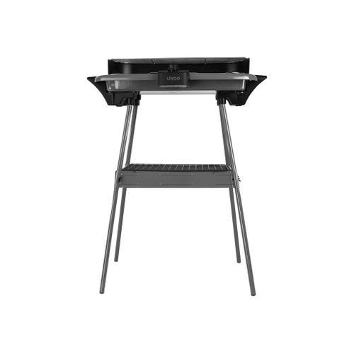 Livoo DOM297G - Barbecue gril -électrique - 1316 cm ² - gris