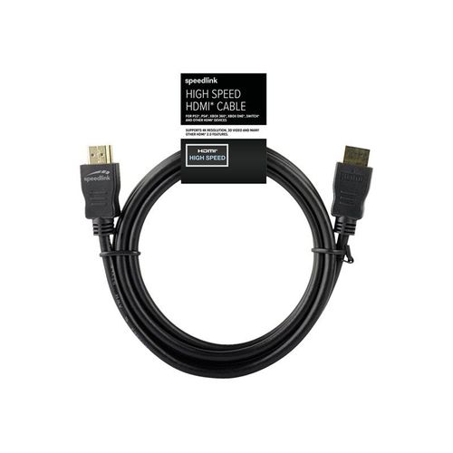SPEEDLINK - High Speed - câble HDMI - HDMI mâle pour HDMI mâle - 1.5 m - noir - support 1080p