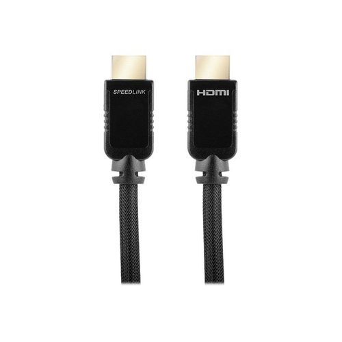 SPEEDLINK SL-2316-BK-500 SHIELD-3 High Speed HDMI Cable with Ethernet - Câble HDMI avec Ethernet - HDMI mâle pour HDMI mâle - 5 m - blindé - pour Xbox 360