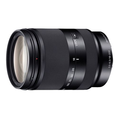 Objectif Sony SEL18200LE - Fonction Zoom - 18 mm - 200 mm - f/3.5-6.3 OSS - Sony E-mount - pour Cinema Line; a VLOGCAM; a1; a1 II; a6700; a7 IV; a7C; a7C II; a7CR; a7R V; a7s III; a9 III