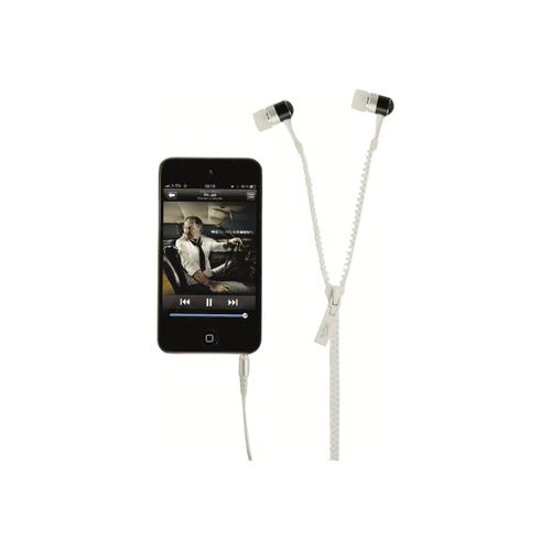 Hi-Fun Hi-Zip - Écouteurs - intra-auriculaire - filaire - jack 3,5mm - blanc