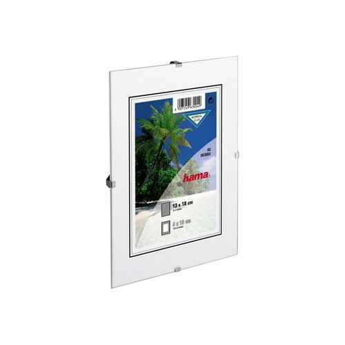 Hama Frameless Picture Holder Clip-Fix - Porte-photos - Conçu pour : 8x12 pouces (20x30 cm) - verre - rectangulaire