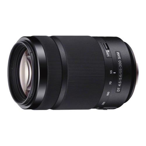 Objectif Sony SAL55300 - Fonction Zoom - 55 mm - 300 mm - f/4.5-5.6 DT SAM - Sony A-type - pour Handycam NEX-VG900; a SLT-A57, SLT-A58, SLT-A65, SLT-A77; a3000