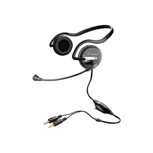 Poly - Plantronics .Audio 345 - Micro-casque - sur-oreille - montage derrière le cou - filaire