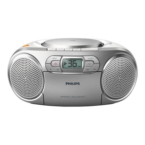 Philips AZ127 - Boombox - 2 Watt - argent