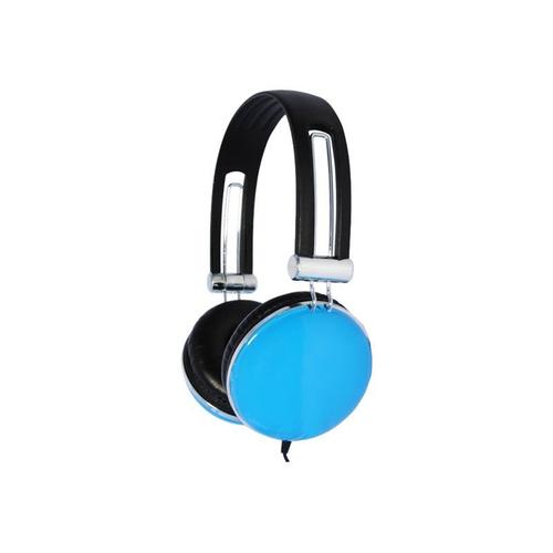 Urbanz Glozz - Écouteurs - circum-aural - filaire - jack 3,5mm - bleu
