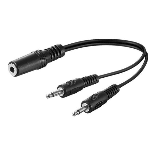 goobay AVK 325-0020 - Adaptateur audio - jack mini mono mâle pour mini-phone stereo 3.5 mm femelle - 20 cm