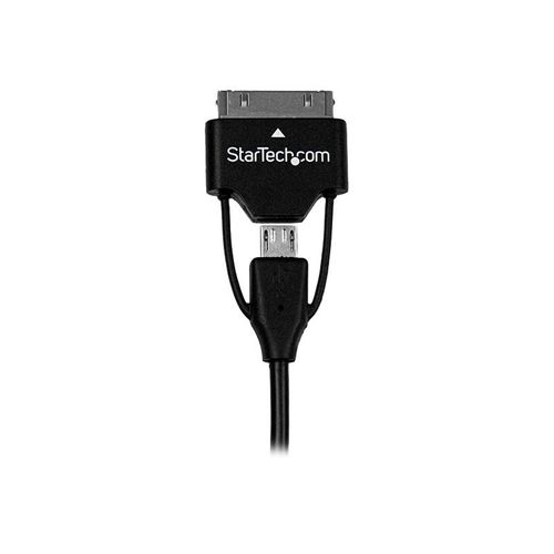 StarTech.com Câble USB vers Micro USB et Connecteur Samsung Galaxy Tab? 30 broches - Mâle / Mâle 65 cm - Kit de câble de charge/données - 65 cm - double blindage - noir - pour P/N: ST7C51224...