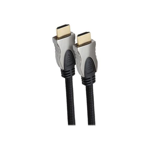 Syba CL-CAB31035 - Câble HDMI avec Ethernet - HDMI mâle pour HDMI mâle - 10 m - noir