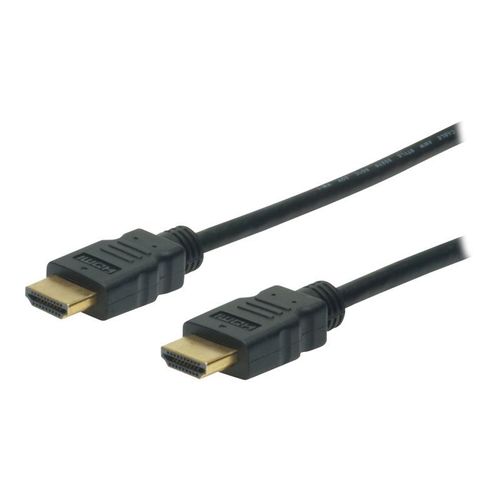 ASSMANN - Câble HDMI avec Ethernet - HDMI mâle pour HDMI mâle - 3 m - triple blindage - noir