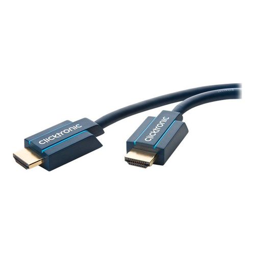 ClickTronic CLICK C - Câble HDMI avec Ethernet - HDMI mâle pour HDMI mâle - 12.5 m - double blindage - support 4K