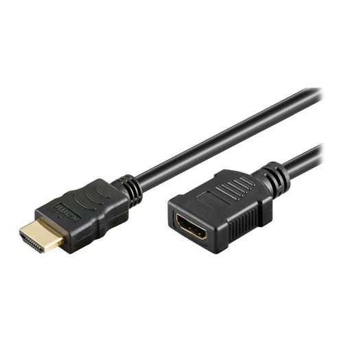goobay - Câble d'extension HDMI avec Ethernet - HDMI femelle pour HDMI mâle - 3 m - support 4K