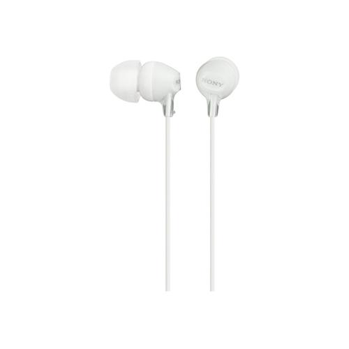 Sony MDR-EX15LP - EX Series - écouteurs - intra-auriculaire - filaire - jack 3,5mm - blanc