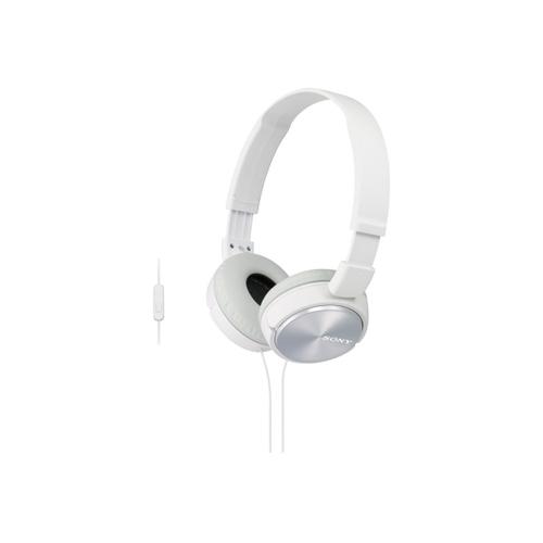 Sony MDR-ZX310 - Écouteurs - circum-aural - filaire - jack 3,5mm - blanc