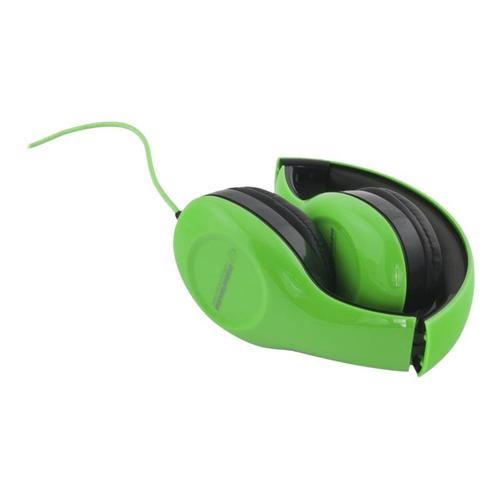 Esperanza EH138G SOUL - Écouteurs - circum-aural - filaire - jack 3,5mm - vert