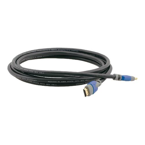 Kramer C-HM/HM/PRO Series C-HM/HM/PRO-6 - Câble HDMI avec Ethernet - HDMI mâle pour HDMI mâle - 1.8 m - double blindage - noir - support 4K