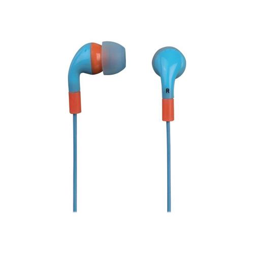 Hama In-Ear Stereo Earphones "Flip Flop" - Écouteurs avec micro - intra-auriculaire - filaire - jack 3,5mm - océan, Corail